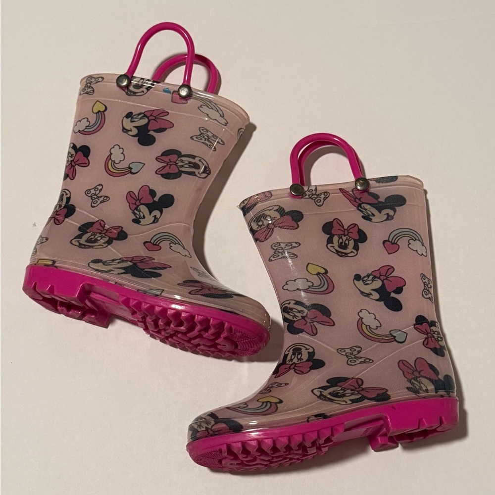 Disney Pink Kids‎ Boots with Minnie Mouse Design